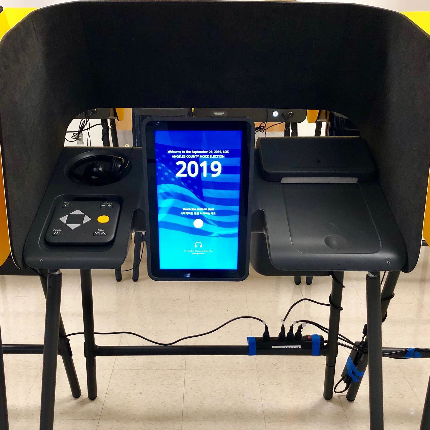 New LA County voting system screen